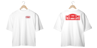 Nome do produto Camiseta Oversized Montecarlo - Frente e Costas