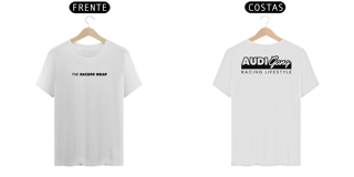 Nome do produto  Camiseta Audi Gang | Branca - Frente e Costas
