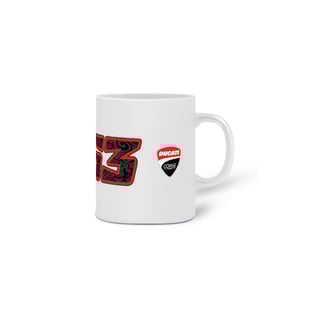 Nome do produto Caneca Mugello Record - Francesco Bagnaia | Ducati Corse