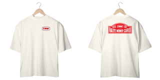 Nome do produto Camiseta Oversized Montecarlo - Frente e Costas