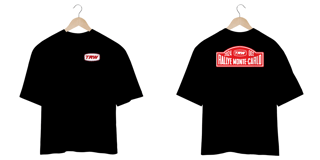 Nome do produto Camiseta Oversized Montecarlo - Frente e Costas