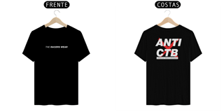 Nome do produto  Camiseta Anti CTB | Preta - Frente e Costas