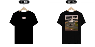Nome do produto Zebra é Pista Grama é Zebra - Frente e Verso