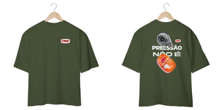 Nome do produto Camiseta Oversized Pressão não é presunto