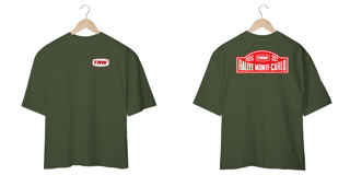 Nome do produto Camiseta Oversized Montecarlo - Frente e Costas