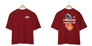Nome do produto Camiseta Oversized Pressão não é presunto