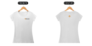 Nome do produto Camiseta Feminina Bitcoin