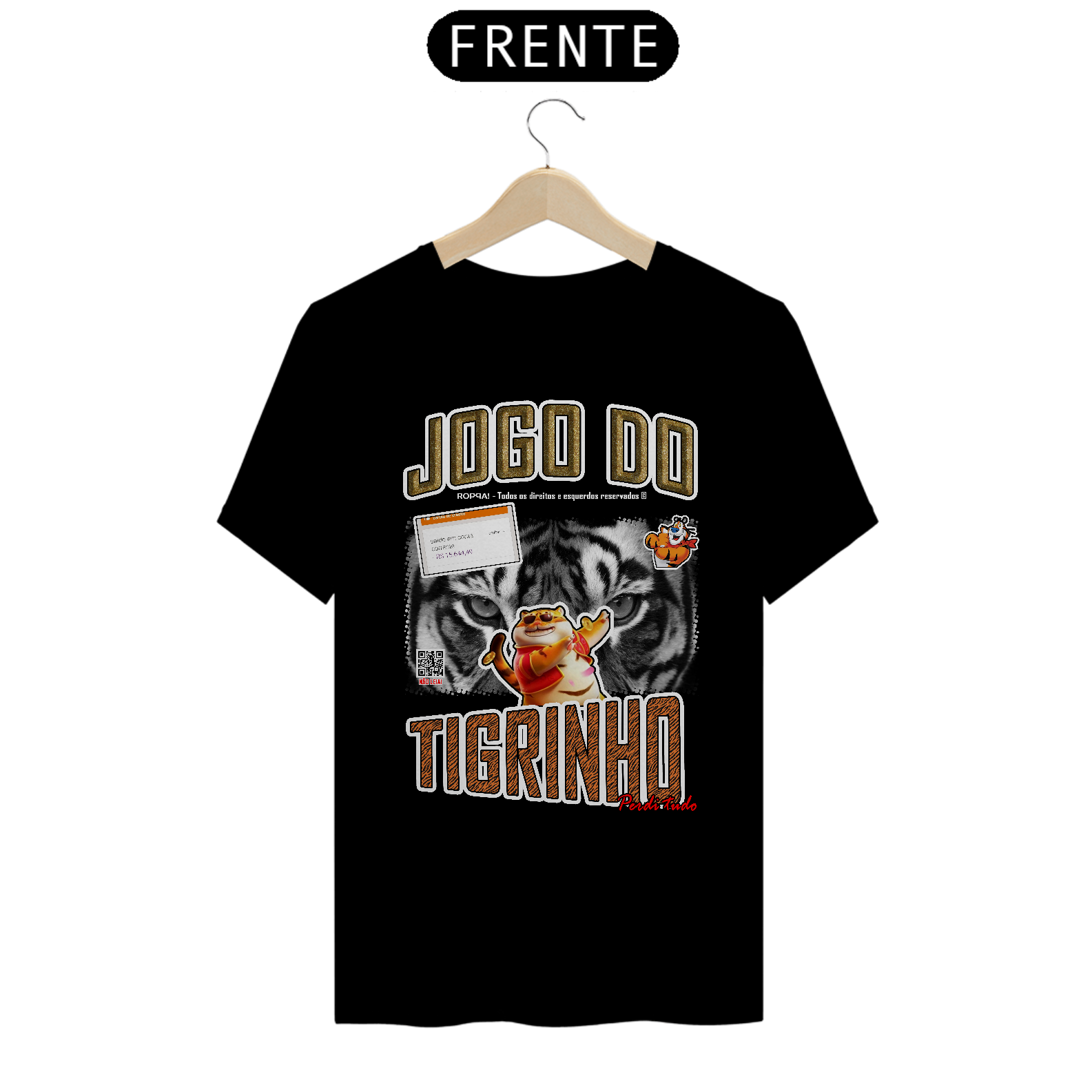 Jogo do Tigrinho - Frente Preta