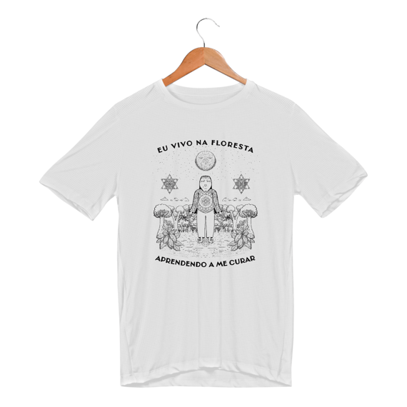 Camiseta Esport Eu Vivo na Floresta