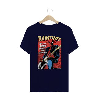 Nome do produto T-SHIRT RAMONES – HOMEM ARANHA PLUS SIZE