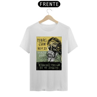 Nome do produto T-SHIRT CARTAZ PEARL JAM BRASIL 2015 PRIME 