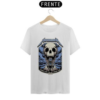 Nome do produto T-SHIRT METALLICA GIMME FUEL ESTAMPA AZUL