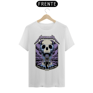 Nome do produto T-SHIRT METALLICA GIMME FUEL ESTAMPA ROXA