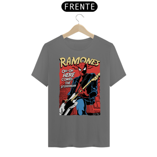 Nome do produto T-SHIRT RAMONES – HOMEM ARANHA ESTONADA
