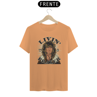 Nome do produto  T-SHIRT BON JOVI – LIVIN’ ON A PRAYER EST.
