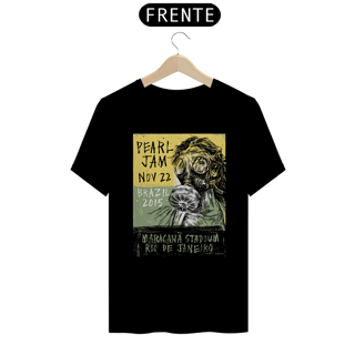 T-SHIRT CARTAZ PEARL JAM BRASIL 2015 PRIME 