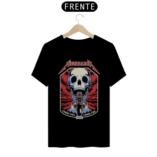 Nome do produto T-SHIRT METALLICA GIMME FUEL ESTAMPA VERMELHA