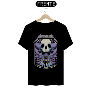 Nome do produto T-SHIRT METALLICA GIMME FUEL ESTAMPA ROXA