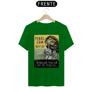 Nome do produto T-SHIRT CARTAZ PEARL JAM BRASIL 2015 - QUALITY