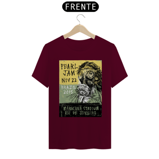 Nome do produto T-SHIRT CARTAZ PEARL JAM BRASIL 2015 - QUALITY