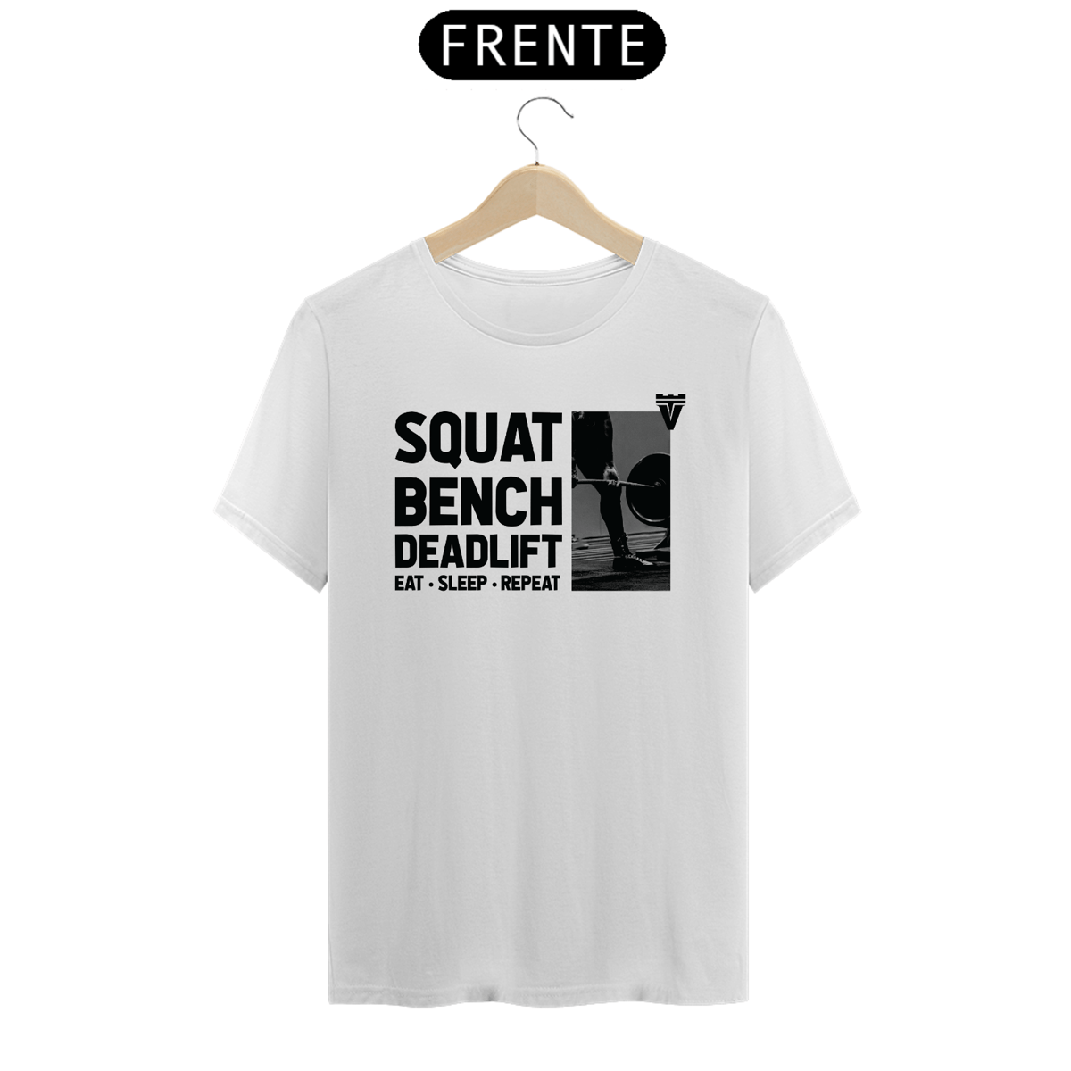 Nome do produto: CAMISETA SBD: Eat - Sleep - Repeat - BRANCA