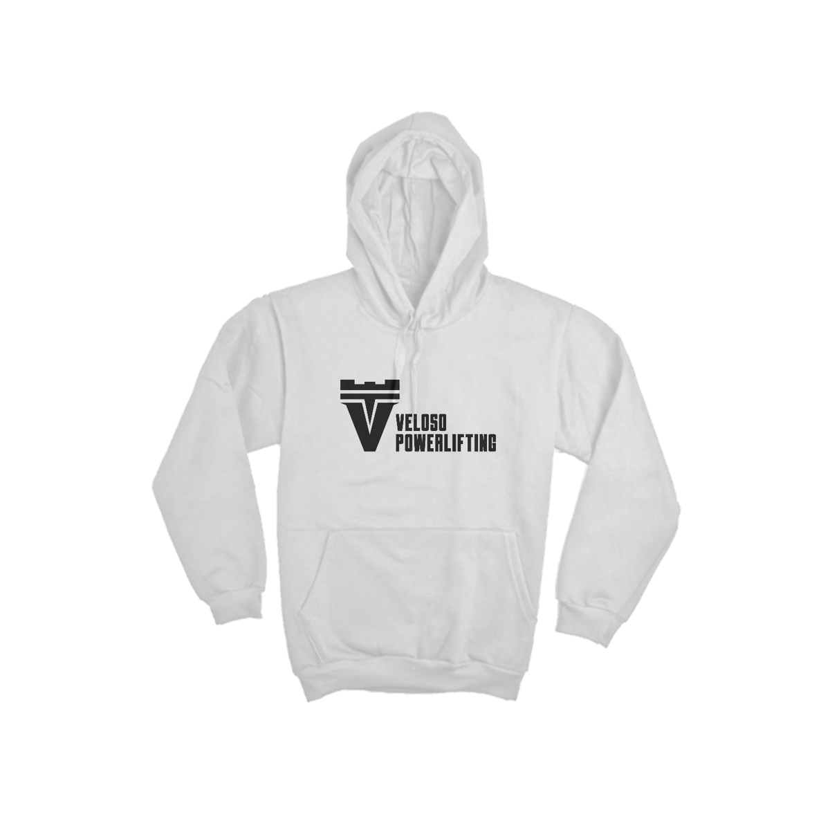 Nome do produto: MOLETOM VELOSO POWERLIFTING - BRANCO