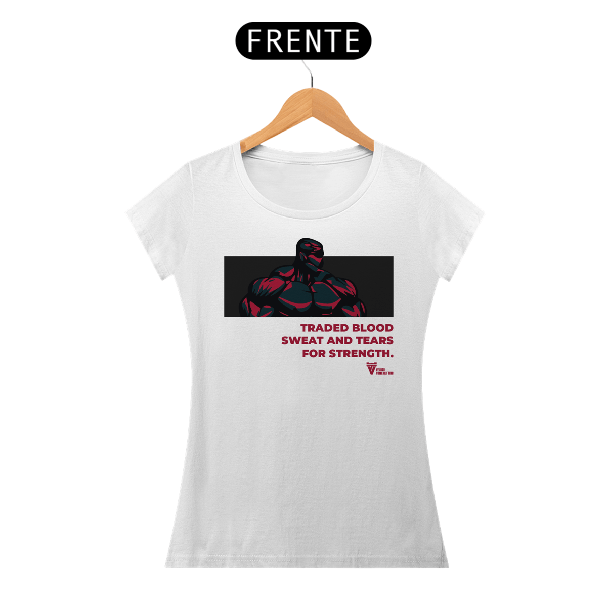 Nome do produto: BABY LOOK LONG FOR STRENGTH - BRANCA