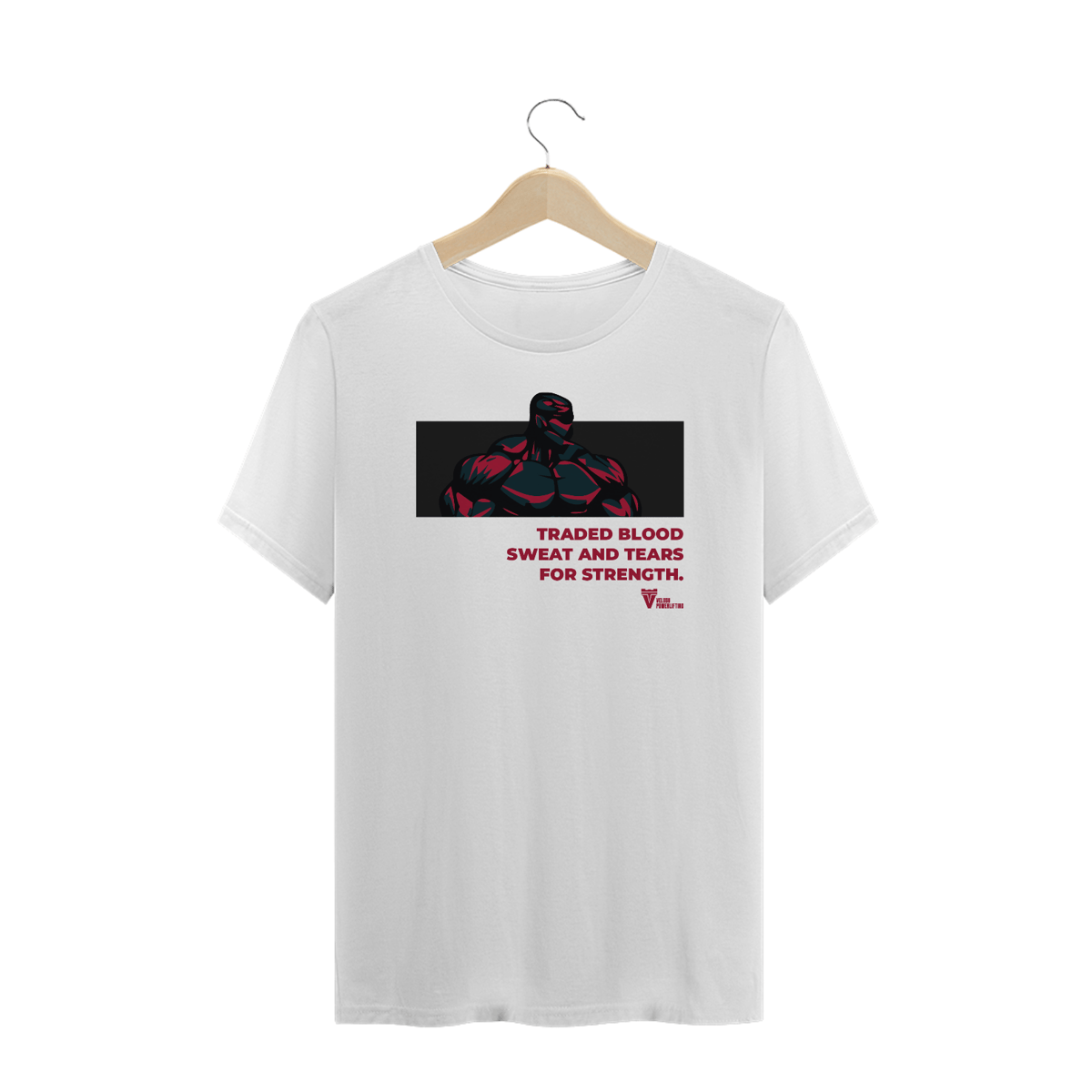 Nome do produto: CAMISETA PLUS SIZE FOR STRENGTH - BRANCA