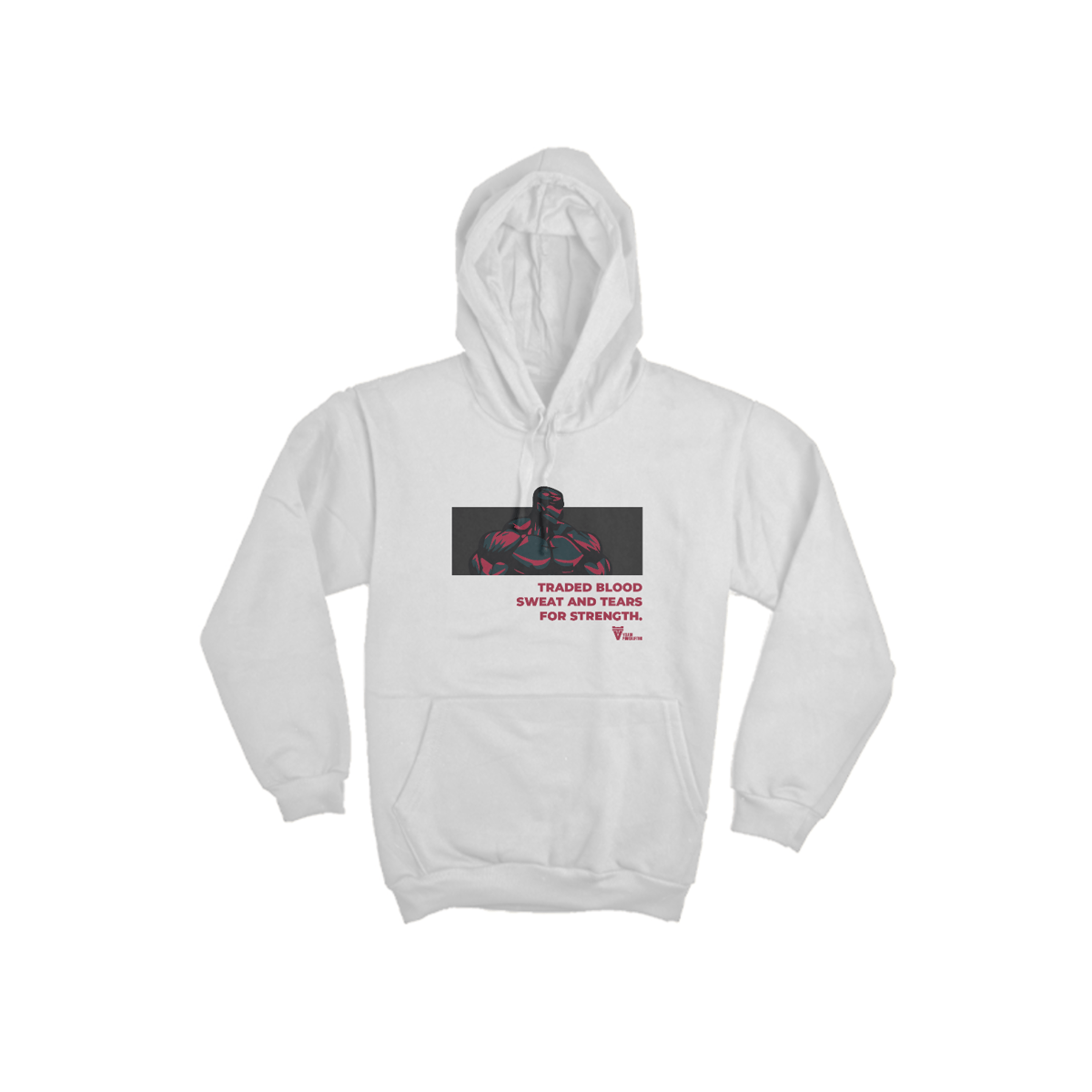 Nome do produto: MOLETOM FOR STRENGTH - BRANCO