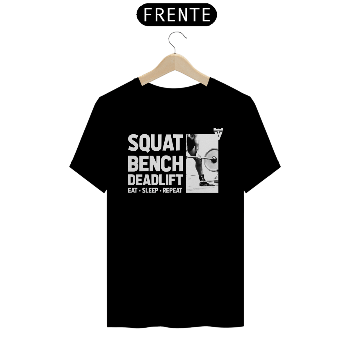 Nome do produto: CAMISETA SBD: Eat - Sleep - Repeat - PRETA