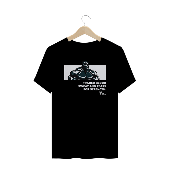 CAMISETA PLUS SIZE FOR STRENGTH - PRETA