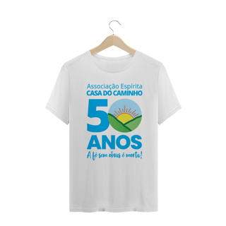 Nome do produto Camiseta Plus Size 50 anos Casa do Caminho 