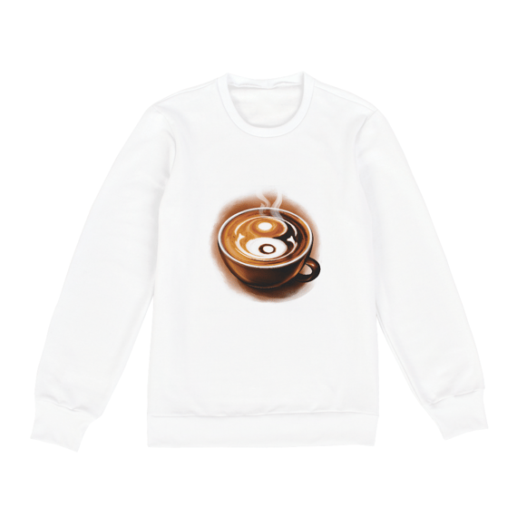 Moletom Blusão Café Yin Yang