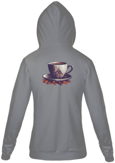 Nome do produto Moletom de Zíper Café de Outono