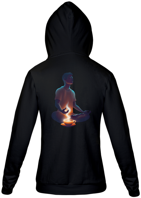 Moletom Zíper Café e Meditação