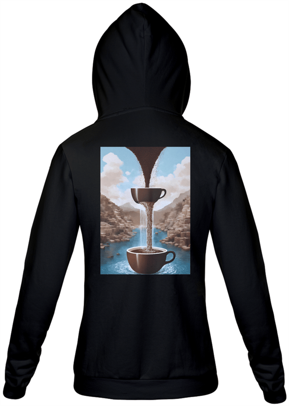 Moletom Zíper Cascata de Café