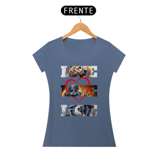 Nome do produto camiseta Baby Long - 3 Love Dog