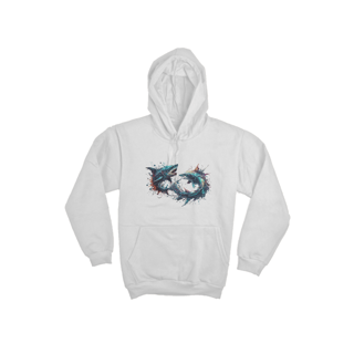 Nome do produto Moletom de Canguru - Two Sharks
