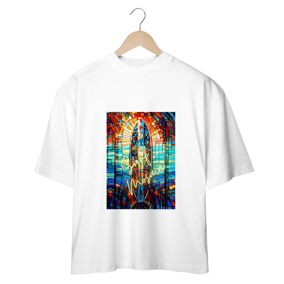 Camiseta OVERSIZE - Surfboard Mosaic