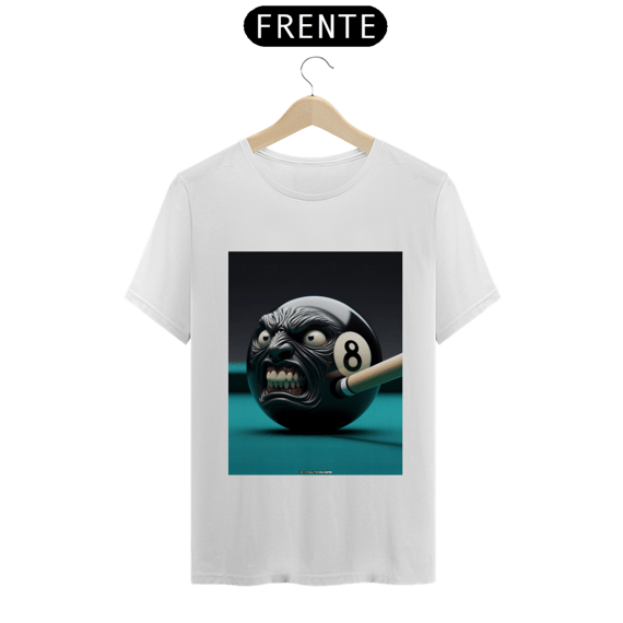 Bilhar - Camiseta Quality - Bola 8 - K Brown Arte Conceito