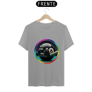 Nome do produto Bilhar - Camiseta Quality - Eight Ball - K brown Arte Conceito