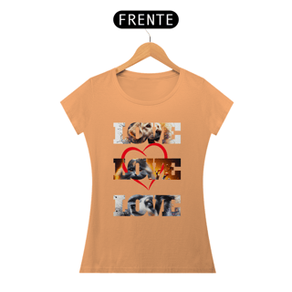 Nome do produto camiseta Baby Long - 3 Love Dog