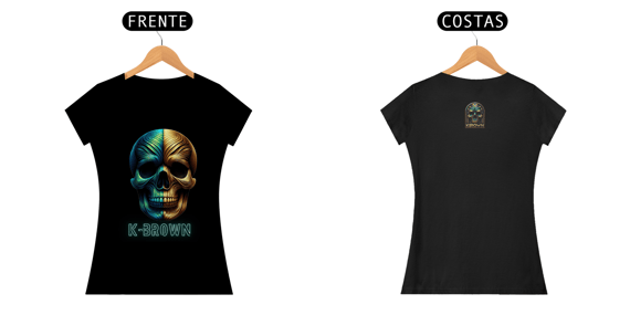 Camiseta Baby Long - Colorful Skull