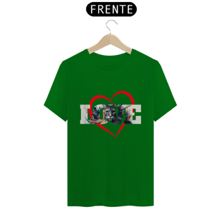 Nome do produto CAMISETA LOVE CATS CORAÇÃO