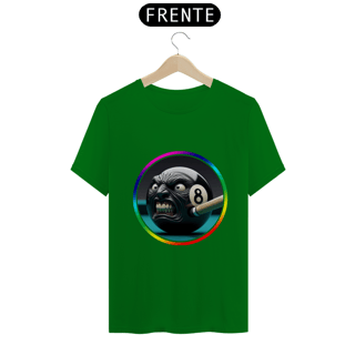 Nome do produto Bilhar - Camiseta Quality - Eight Ball - K brown Arte Conceito