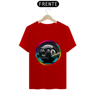 Nome do produto Bilhar - Camiseta Quality - Eight Ball - K brown Arte Conceito