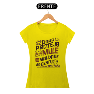 Nome do produto Camiseta Baby Long Deus Proteja Essa Mule 