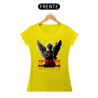 Nome do produto Camiseta Baby Long Amor Fake