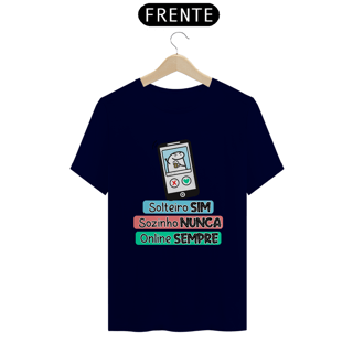 Nome do produto Camiseta Flork Solteiro sim Sozinho Nunca