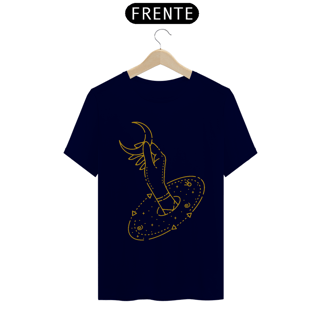 Nome do produto  Camiseta Lua capturada à mão monoline